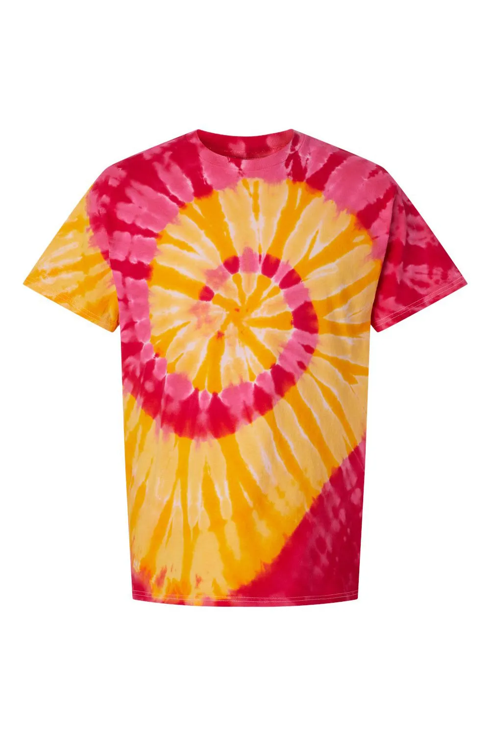 Dyenomite Mens Typhoon Tie Dyed Short Sleeve Crewneck T-Shirt - Fiji