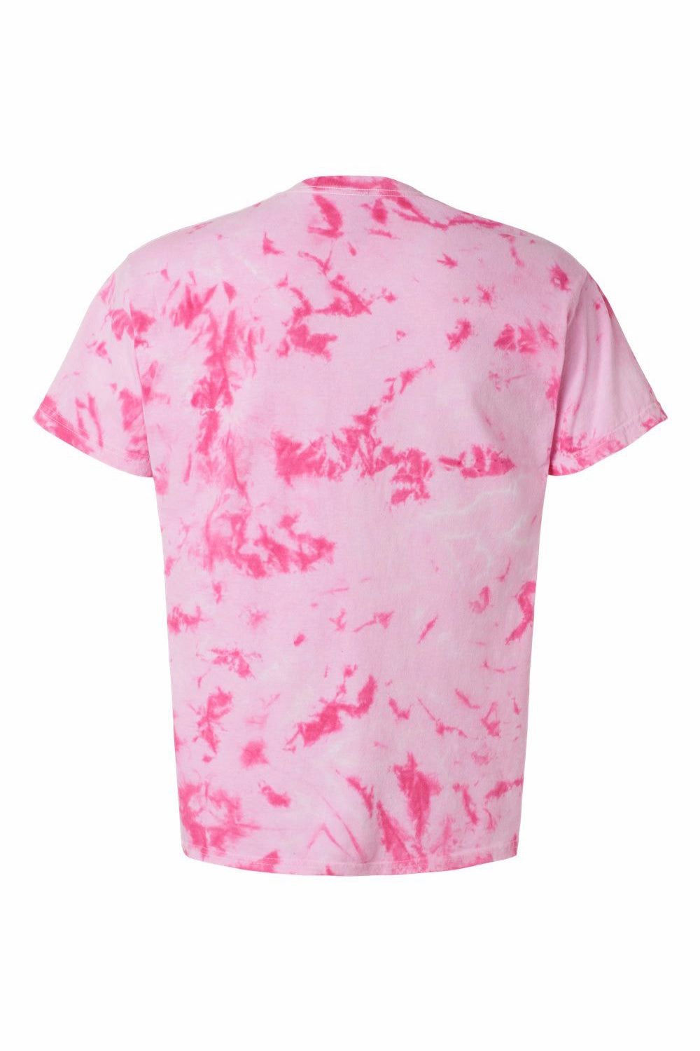 Dyenomite Mens Awareness Ribbon Tie Dyed Short Sleeve Crewneck T-Shirt - Pink - Closeout