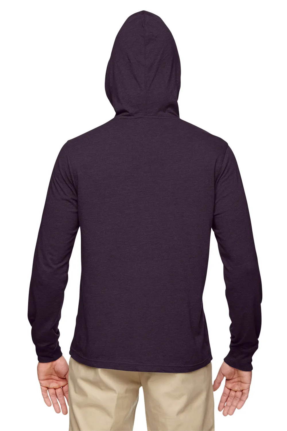 Econscious Mens Eco Jersey Hooded T-SHirt Hoodie - Eggplant Purple