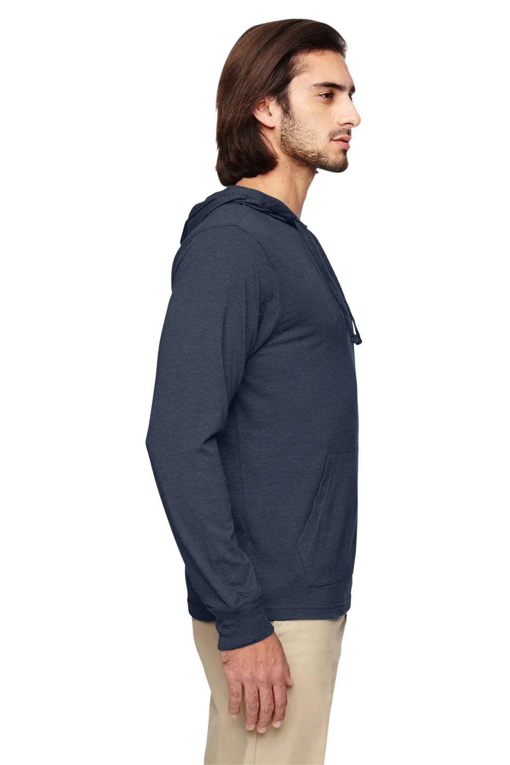 Econscious Mens Eco Jersey Hooded T-SHirt Hoodie - Water Blue