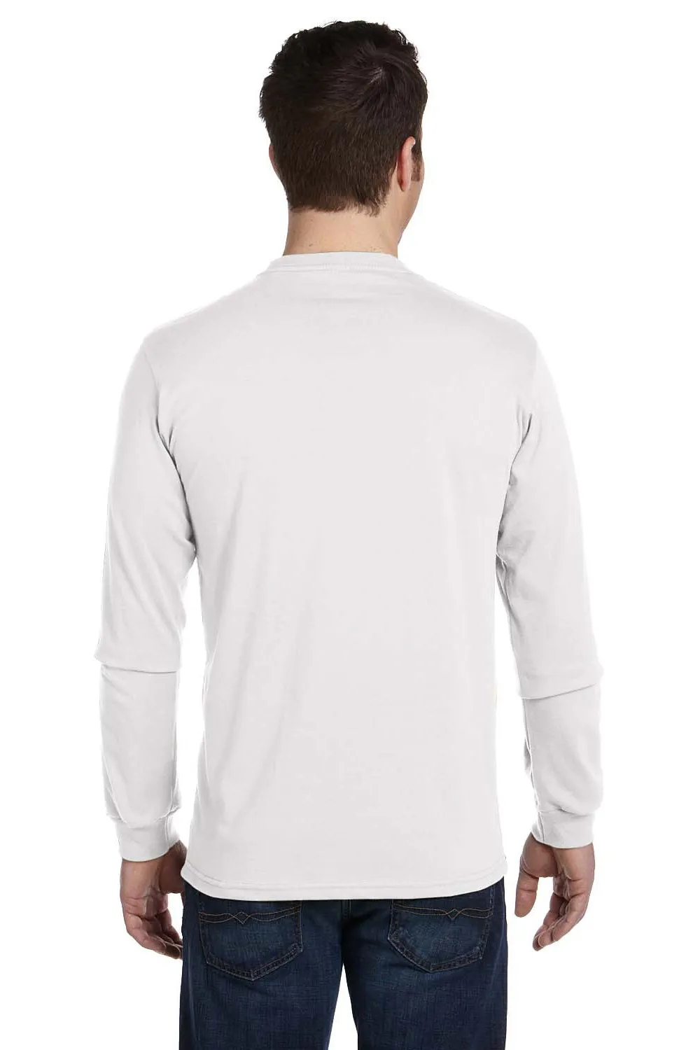 Econscious Mens Long Sleeve Crewneck T-Shirt - White