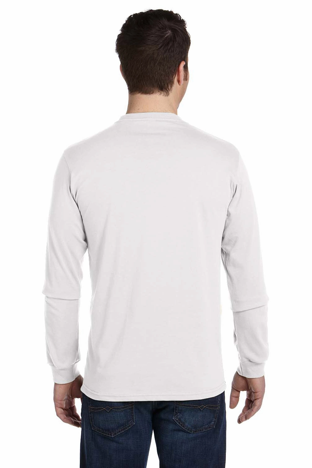 Econscious Mens Long Sleeve Crewneck T-Shirt - White