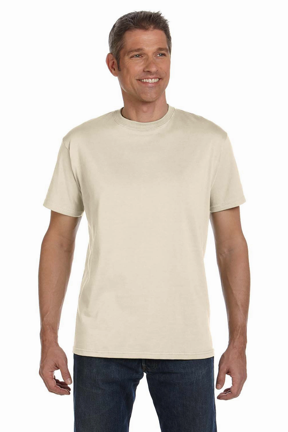 Econscious Mens Short Sleeve Crewneck T-Shirt - Natural