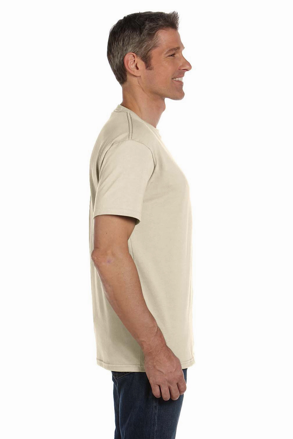 Econscious Mens Short Sleeve Crewneck T-Shirt - Natural
