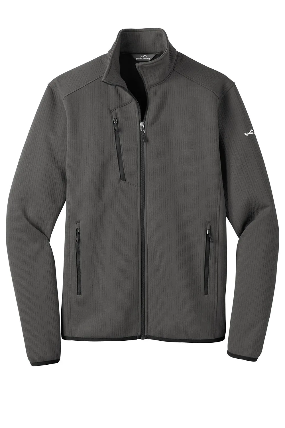 Eddie Bauer Mens Dash Pill Resistant Full Zip Jacket - Steel Grey