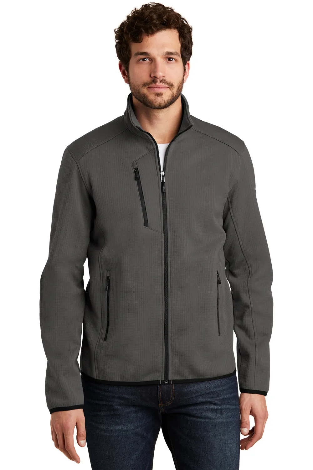 Eddie Bauer Mens Dash Pill Resistant Full Zip Jacket - Steel Grey