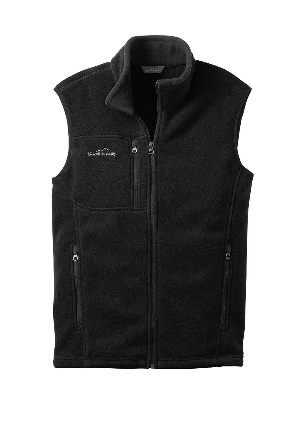 Eddie Bauer Mens Full Zip Fleece Vest - Black