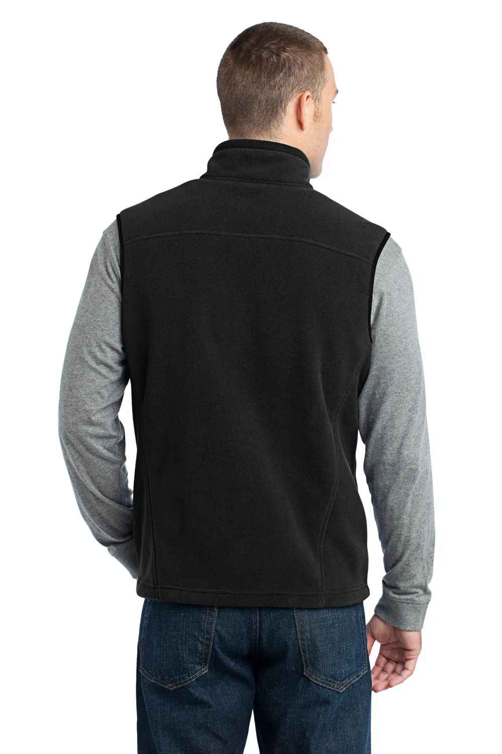 Eddie Bauer Mens Full Zip Fleece Vest - Black