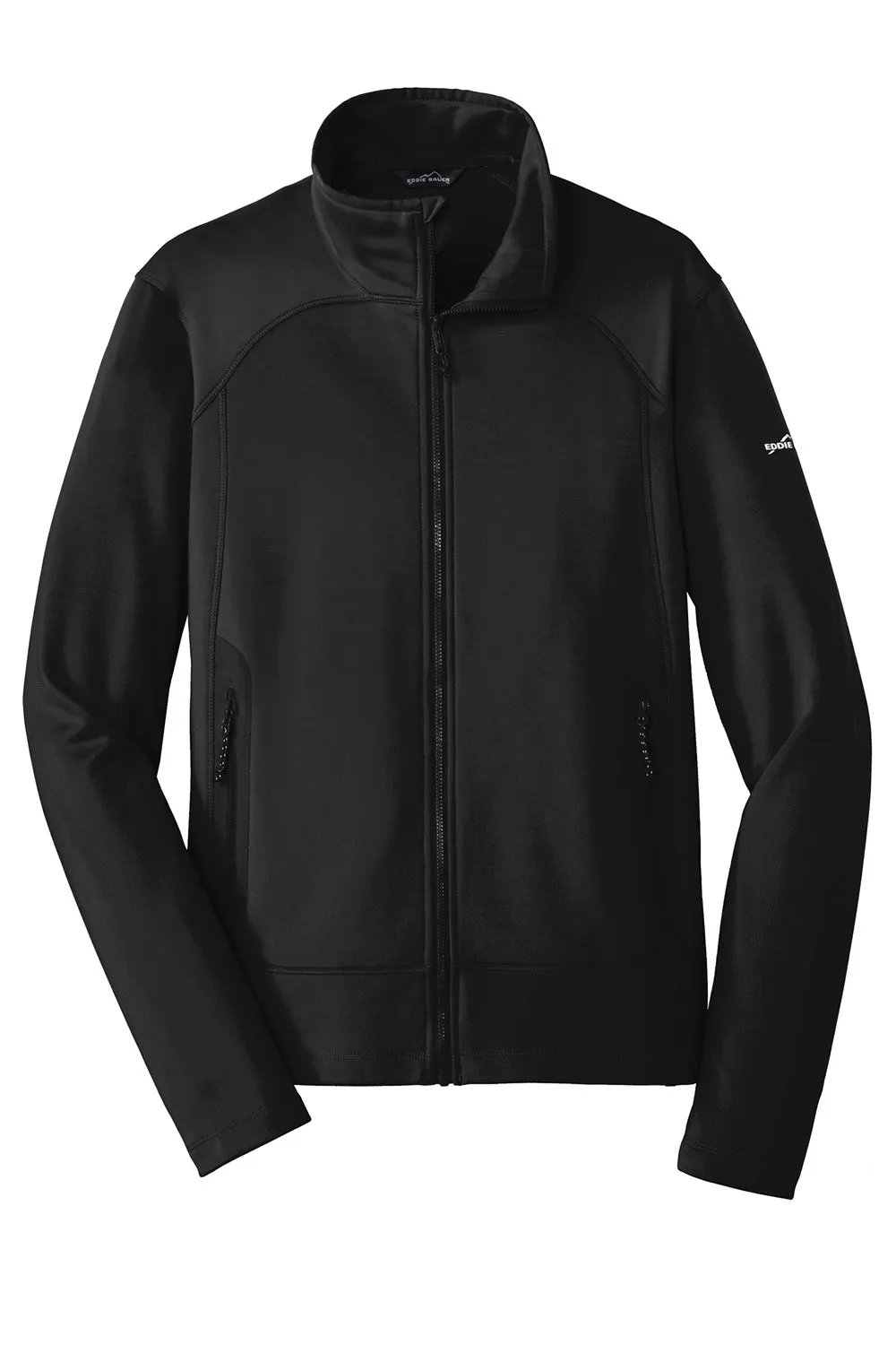 Eddie Bauer Mens Highpoint Pill Resistant Fleece Full Zip Jacket - Black