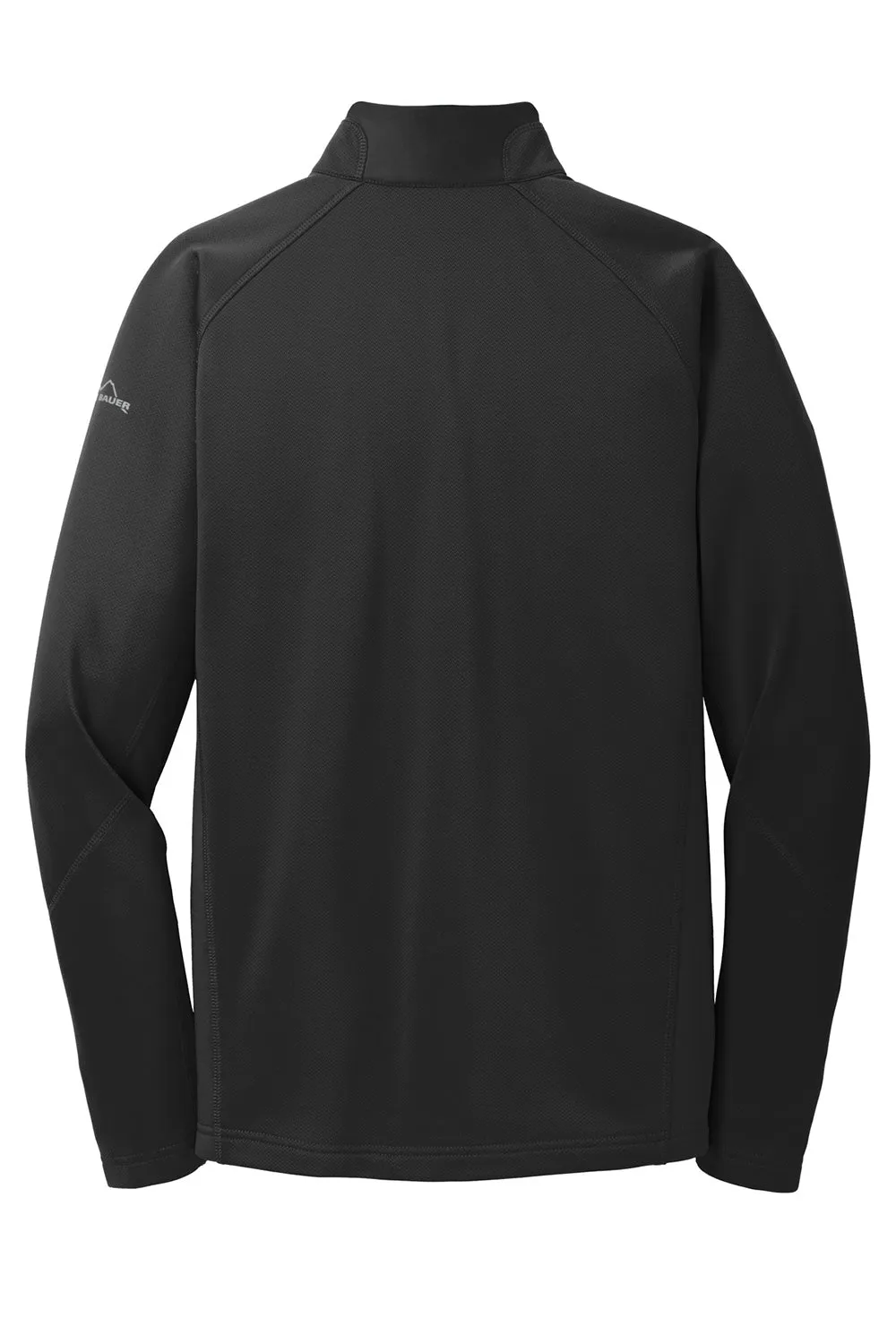 Eddie Bauer Mens Performance Fleece 1/4 Zip Sweatshirt w/ Pocket - Black