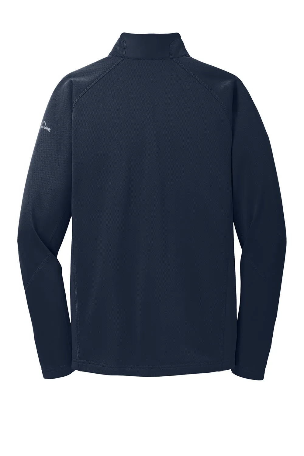 Eddie Bauer Mens Performance Fleece 1/4 Zip Sweatshirt w/ Pocket - River Navy Blue