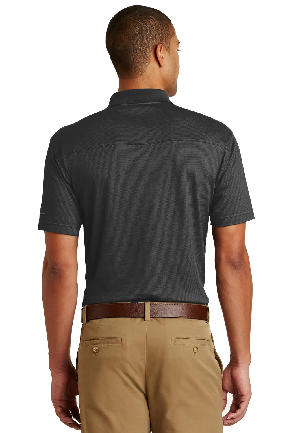 Eddie Bauer Mens Performance UPF 30  Short Sleeve Polo Shirt - Black