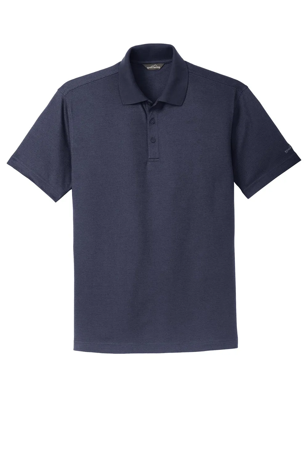 Eddie Bauer Mens Performance UPF 30  Short Sleeve Polo Shirt - Navy Blue