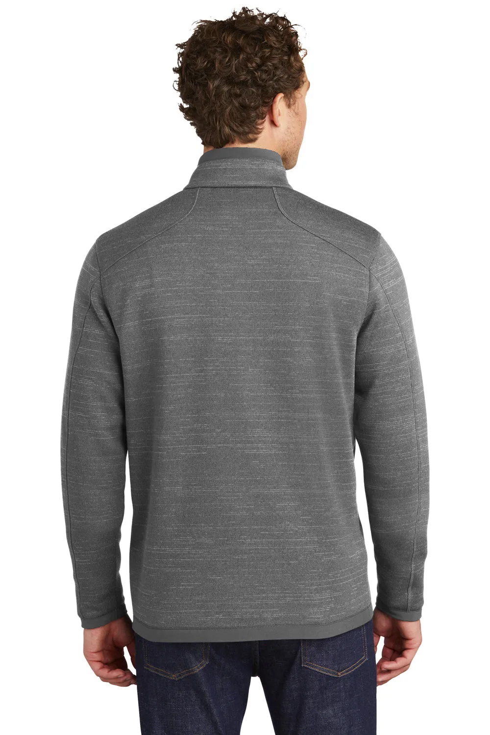 Eddie Bauer Mens Pill Resistant Fleece 1/4 Zip Jacket - Heather Dark Grey