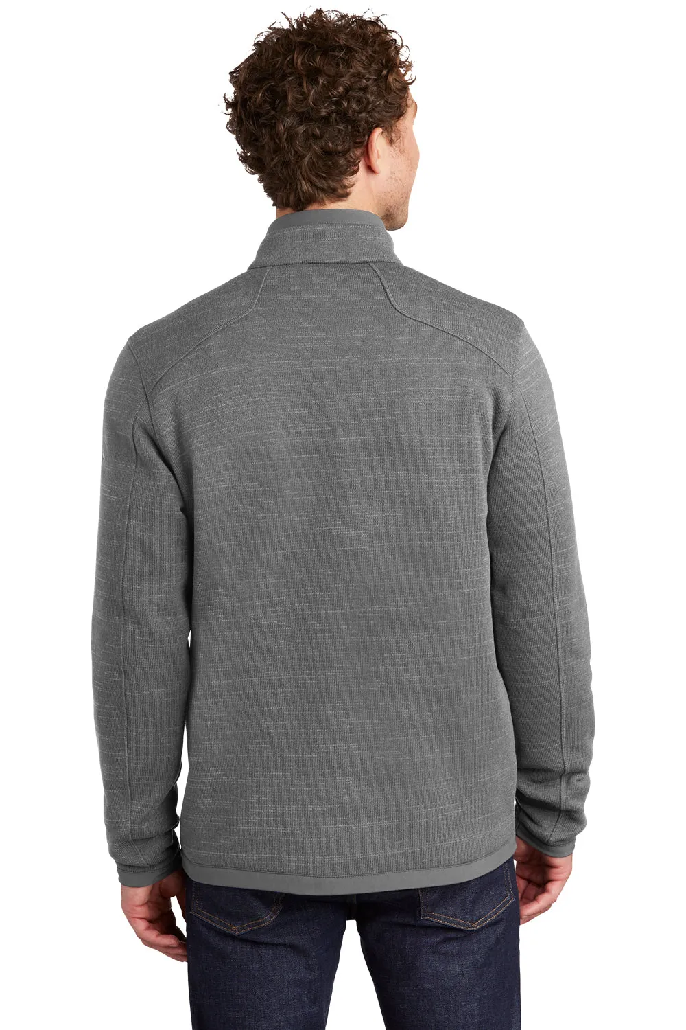 Eddie Bauer Mens Pill Resistant Fleece Full Zip Jacket - Heather Dark Grey