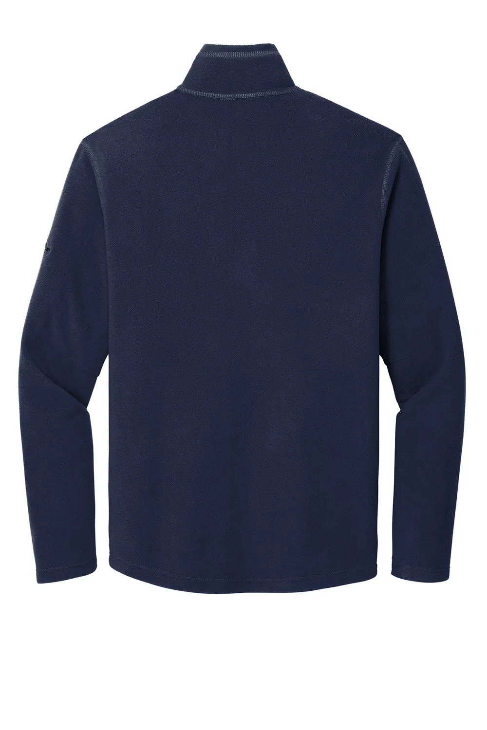 Eddie Bauer Mens Pill Resistant Microfleece 1/4 Zip Sweatshirt - Navy Blue