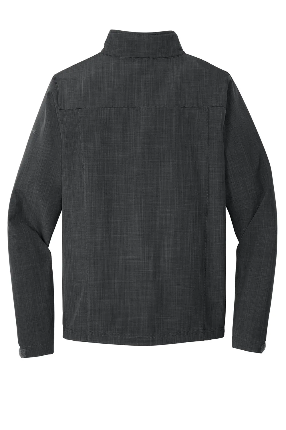 Eddie Bauer Mens Shaded Crosshatch Wind & Water Resistant Full Zip Jacket - Grey