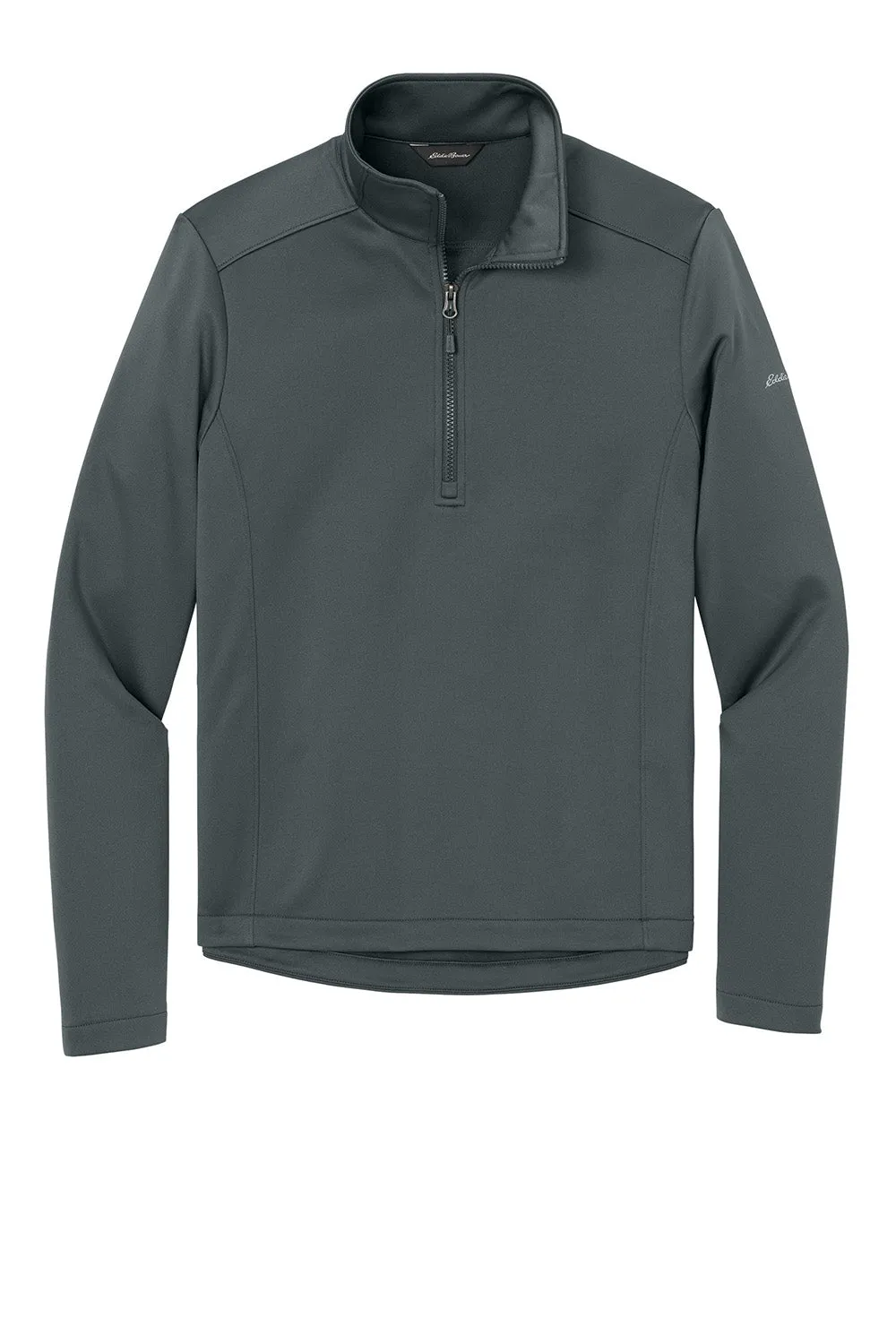 Eddie Bauer Mens Smooth Fleece 1/4 Zip Sweatshirt - Iron Gate Grey