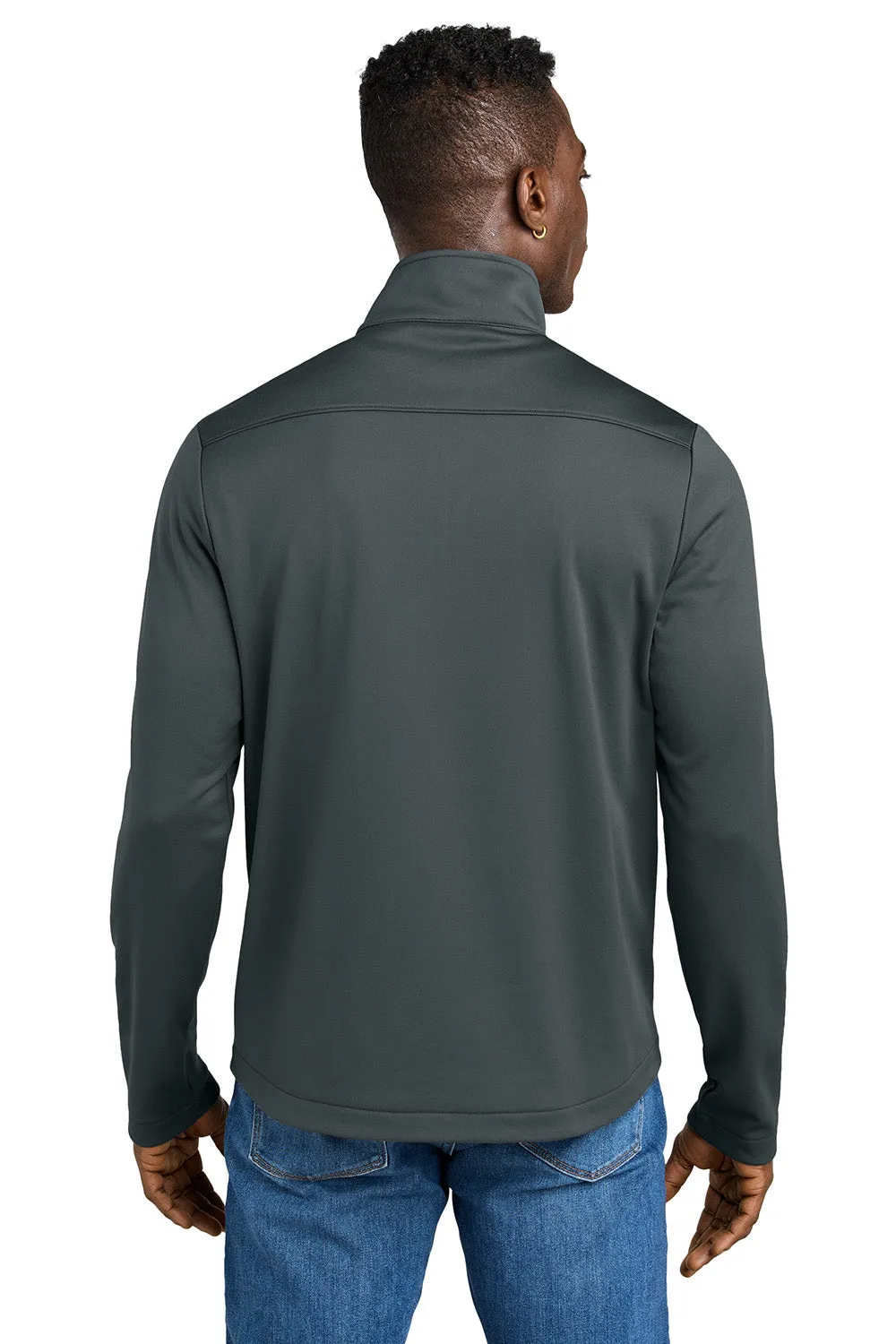 Eddie Bauer Mens Smooth Fleece 1/4 Zip Sweatshirt - Iron Gate Grey