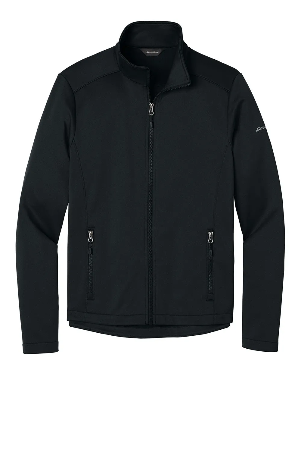 Eddie Bauer Mens Smooth Fleece Full Zip Sweatshirt w/ Pockets - Black