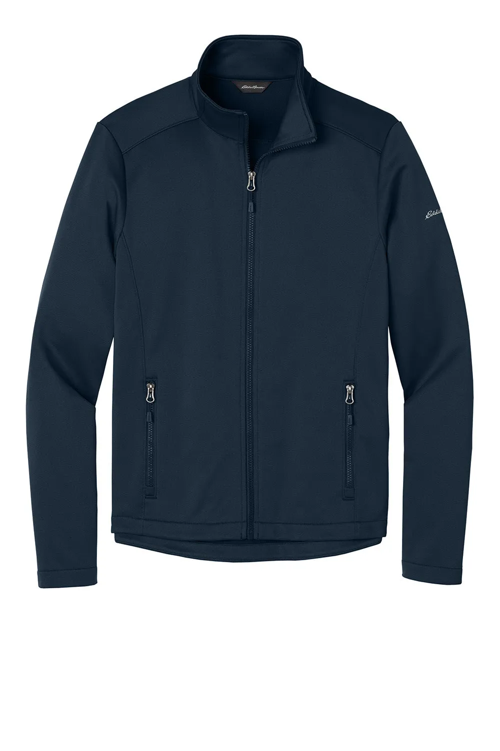 Eddie Bauer Mens Smooth Fleece Full Zip Sweatshirt w/ Pockets - River Navy Blue