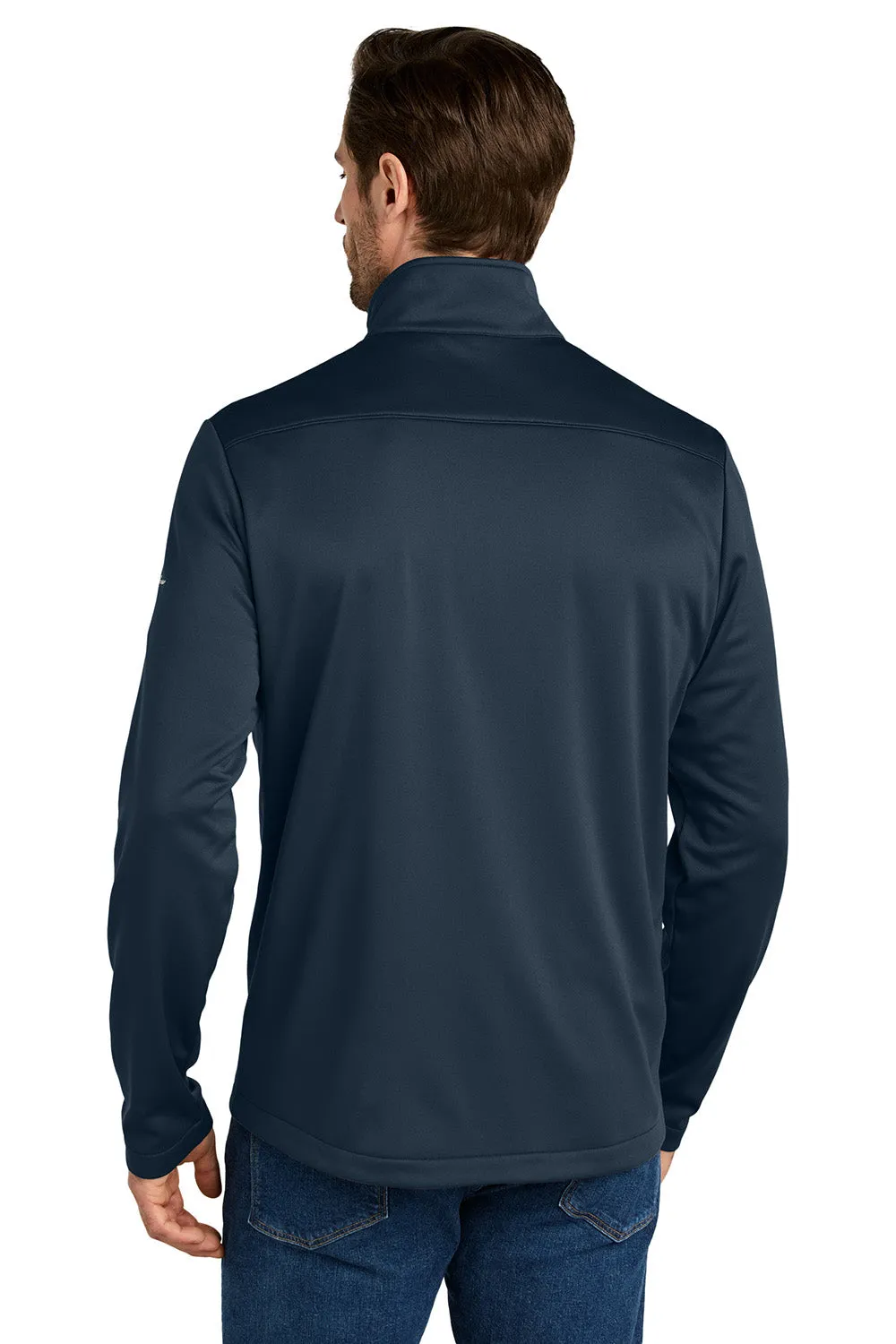 Eddie Bauer Mens Smooth Fleece Full Zip Sweatshirt w/ Pockets - River Navy Blue