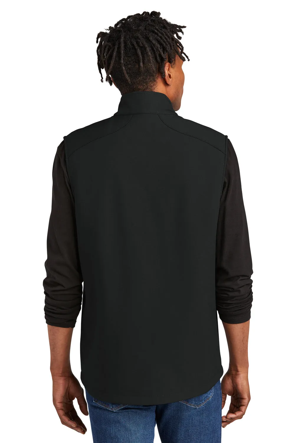 Eddie Bauer Mens Stretch Soft Shell Full Zip Vest - Deep Black