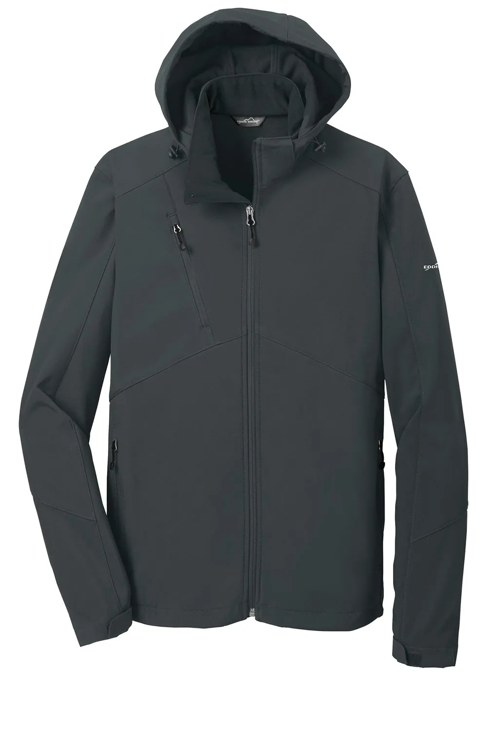 Eddie Bauer Mens Water Resistant Full Zip Hooded Jacket - Steel Grey