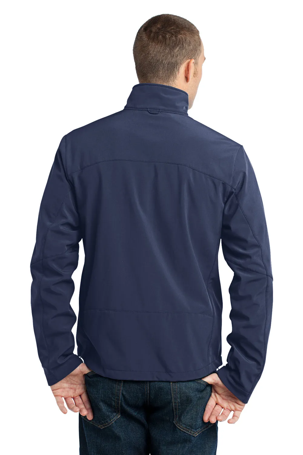 Eddie Bauer Mens Water Resistant Full Zip Jacket - River Navy Blue