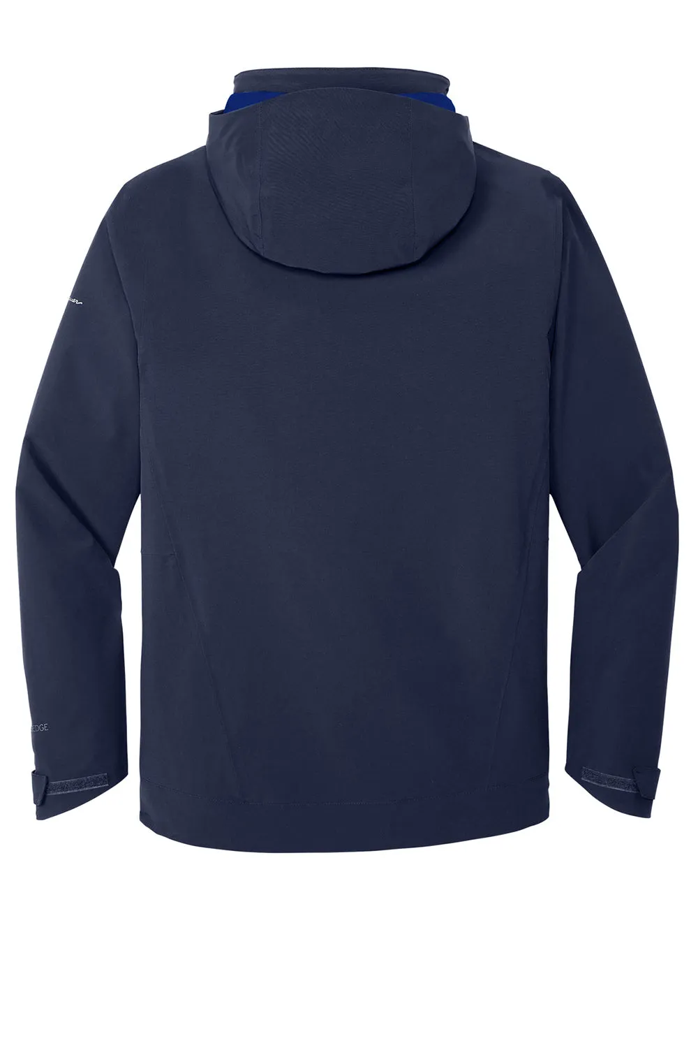 Eddie Bauer Mens WeatherEdge 3-in-1 Water Resistant Full Zip Hooded Jacket - River Navy Blue/Cobalt Blue