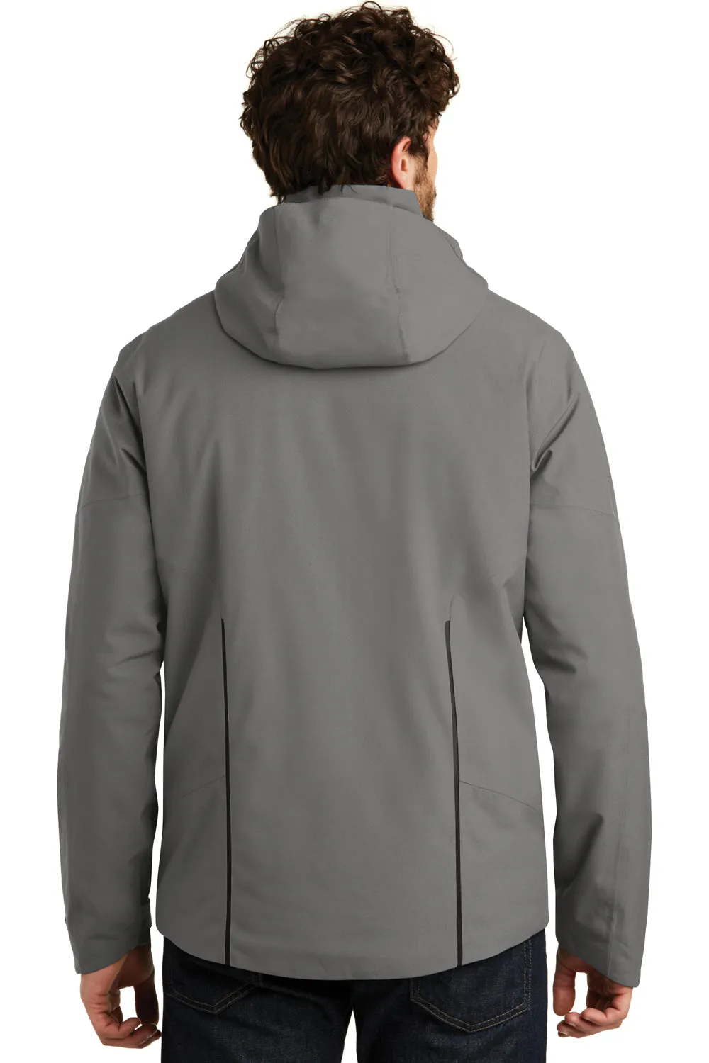 Eddie Bauer Mens WeatherEdge Plus Waterproof Full Zip Hooded Jacket - Metal Grey