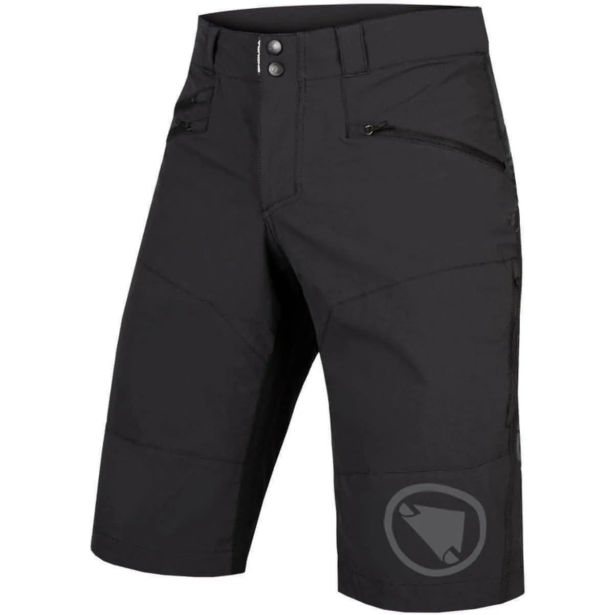 Endura Singletrack II Mens Baggy Cycling Shorts - Black men's shorts for summer activities and lounging