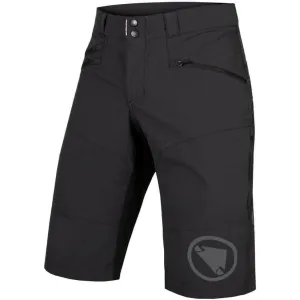 Endura Singletrack II Mens Baggy Cycling Shorts - Black men's shorts for summer activities and lounging