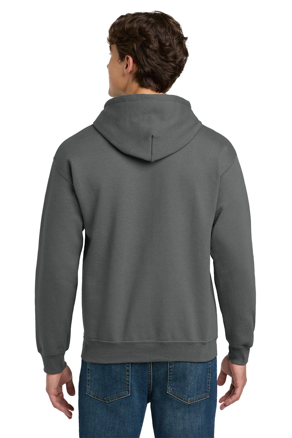 Gildan Mens DryBlend Moisture Wicking Hooded Sweatshirt Hoodie w/ Pouch Pocket - Charcoal Grey