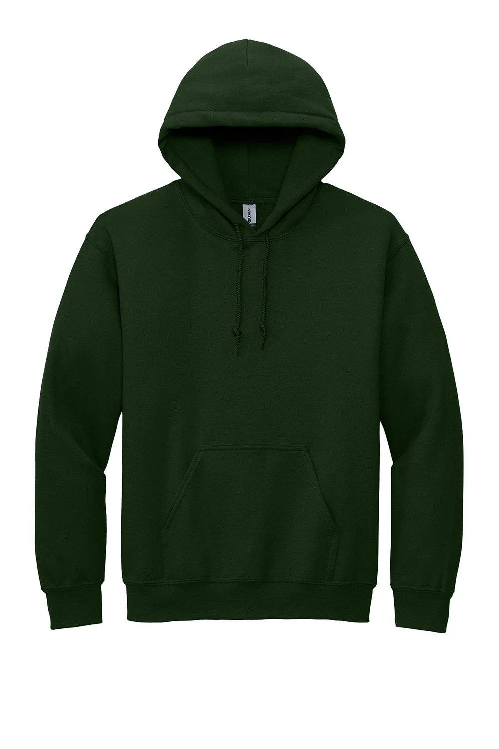 Gildan Mens DryBlend Moisture Wicking Hooded Sweatshirt Hoodie w/ Pouch Pocket - Forest Green
