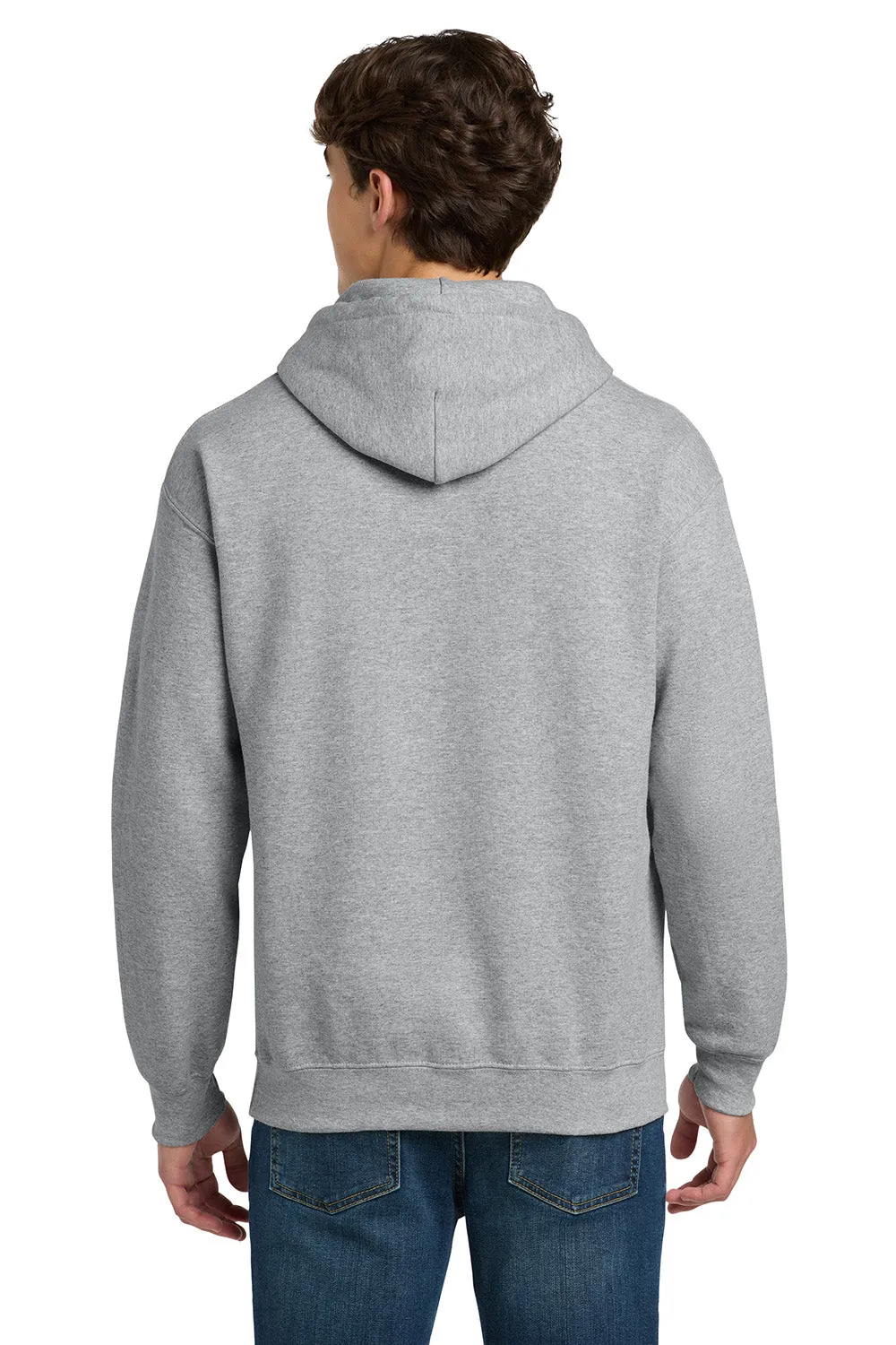 Gildan Mens DryBlend Moisture Wicking Hooded Sweatshirt Hoodie w/ Pouch Pocket - Sport Grey