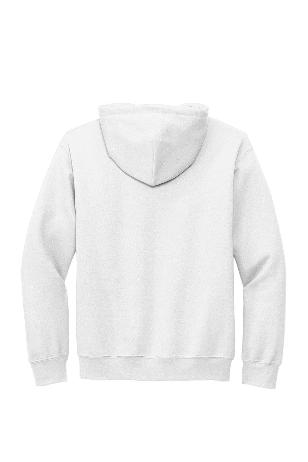 Gildan Mens DryBlend Moisture Wicking Hooded Sweatshirt Hoodie w/ Pouch Pocket - White