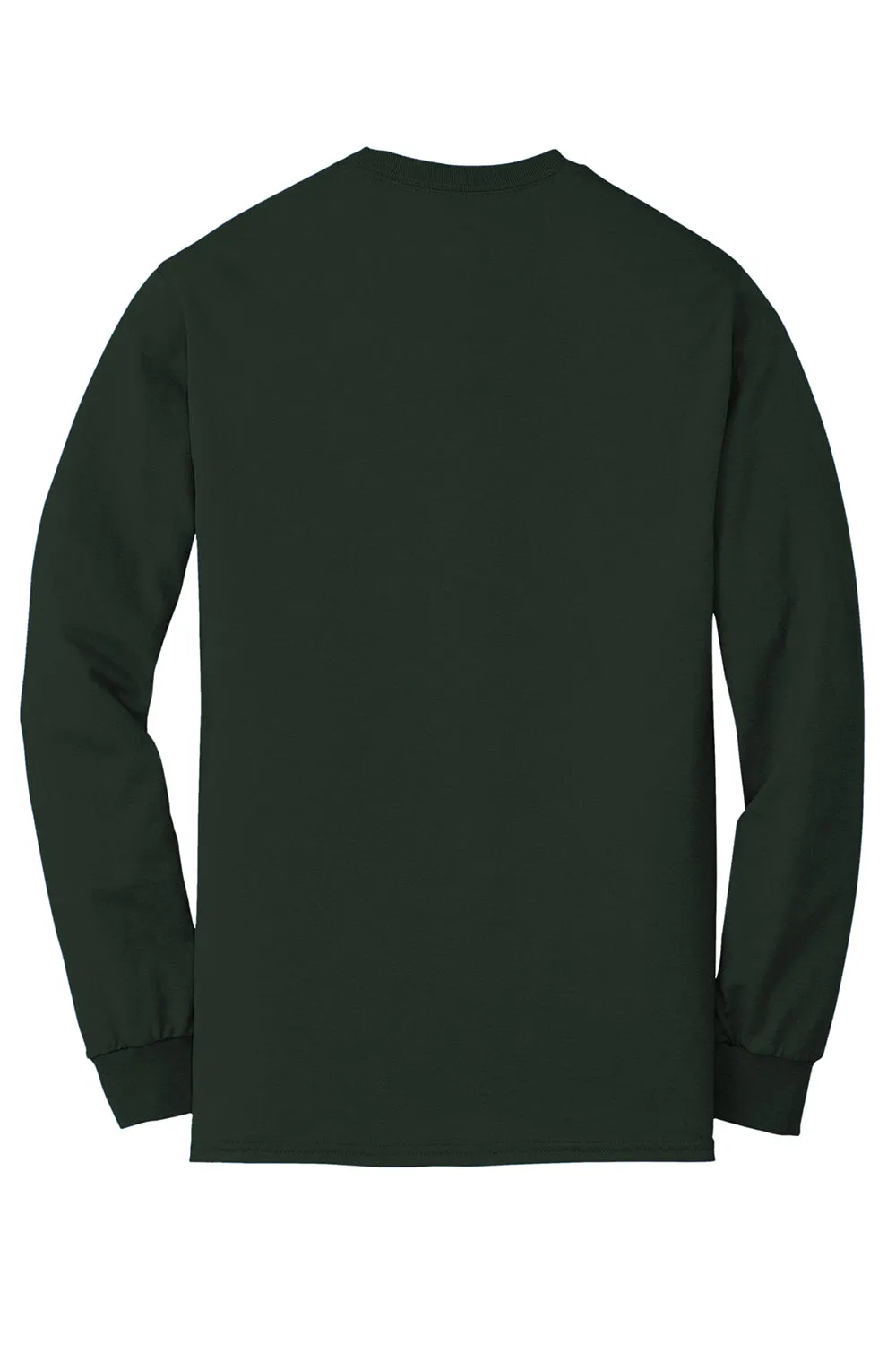 Gildan Mens DryBlend Moisture Wicking Long Sleeve Crewneck T-Shirt - Forest Green