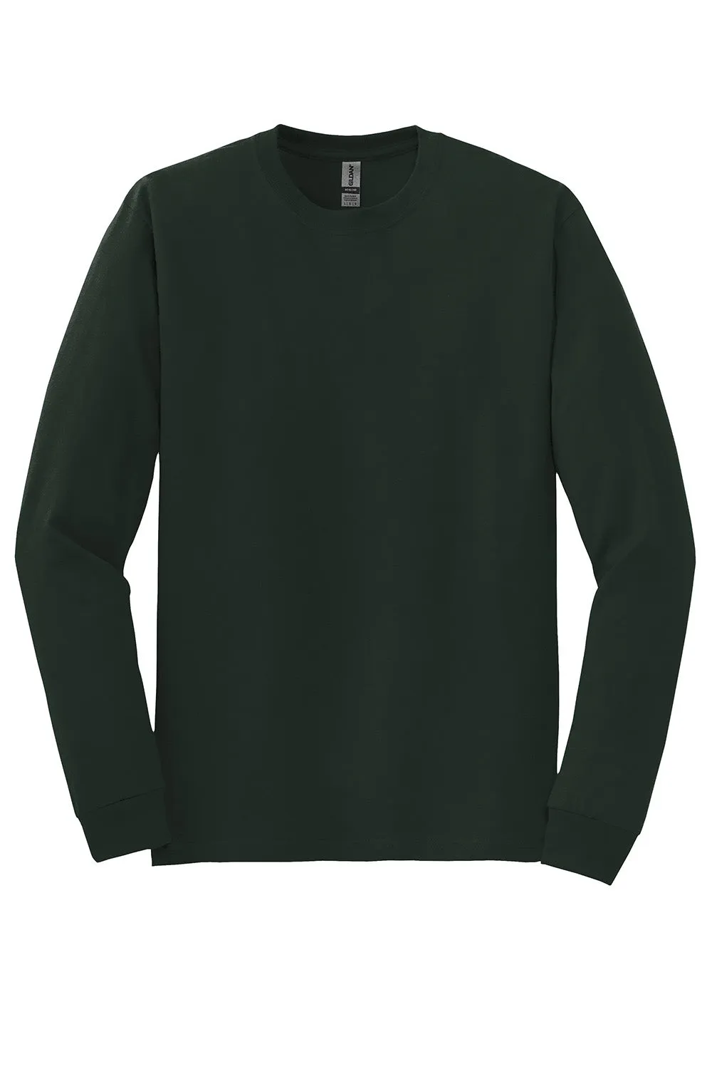 Gildan Mens DryBlend Moisture Wicking Long Sleeve Crewneck T-Shirt - Forest Green
