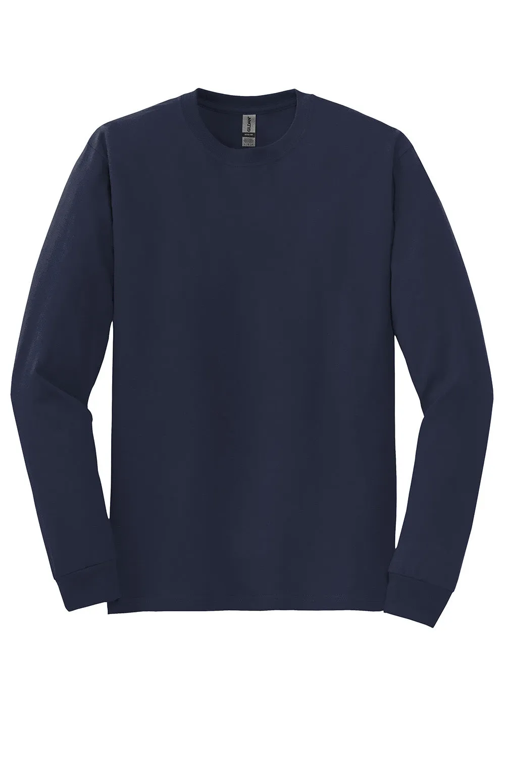 Gildan Mens DryBlend Moisture Wicking Long Sleeve Crewneck T-Shirt - Navy Blue