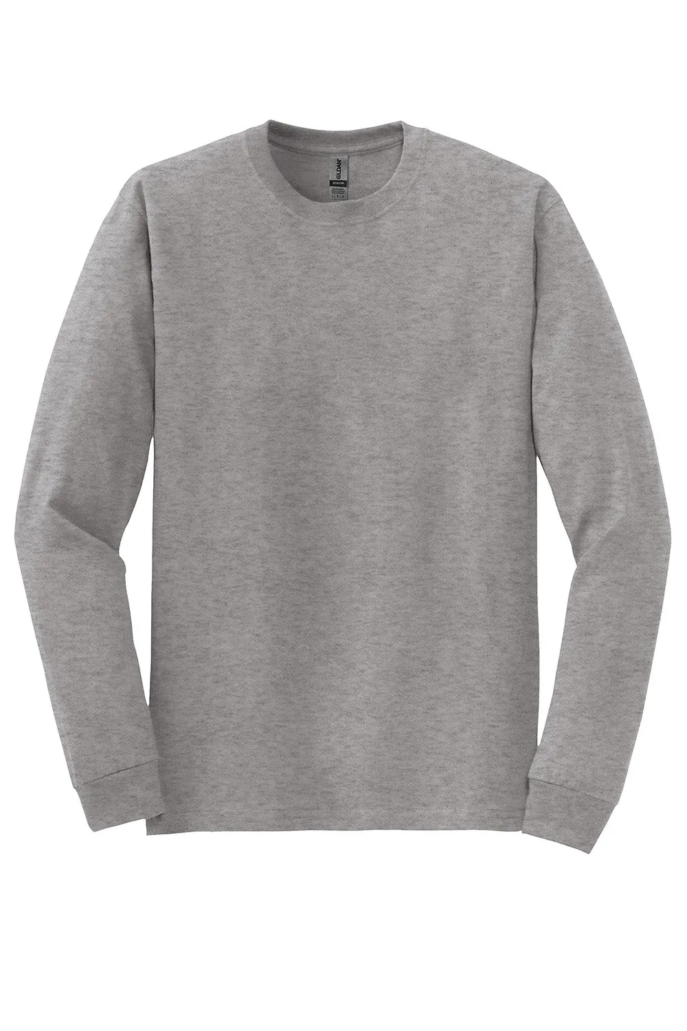 Gildan Mens DryBlend Moisture Wicking Long Sleeve Crewneck T-Shirt - Sport Grey