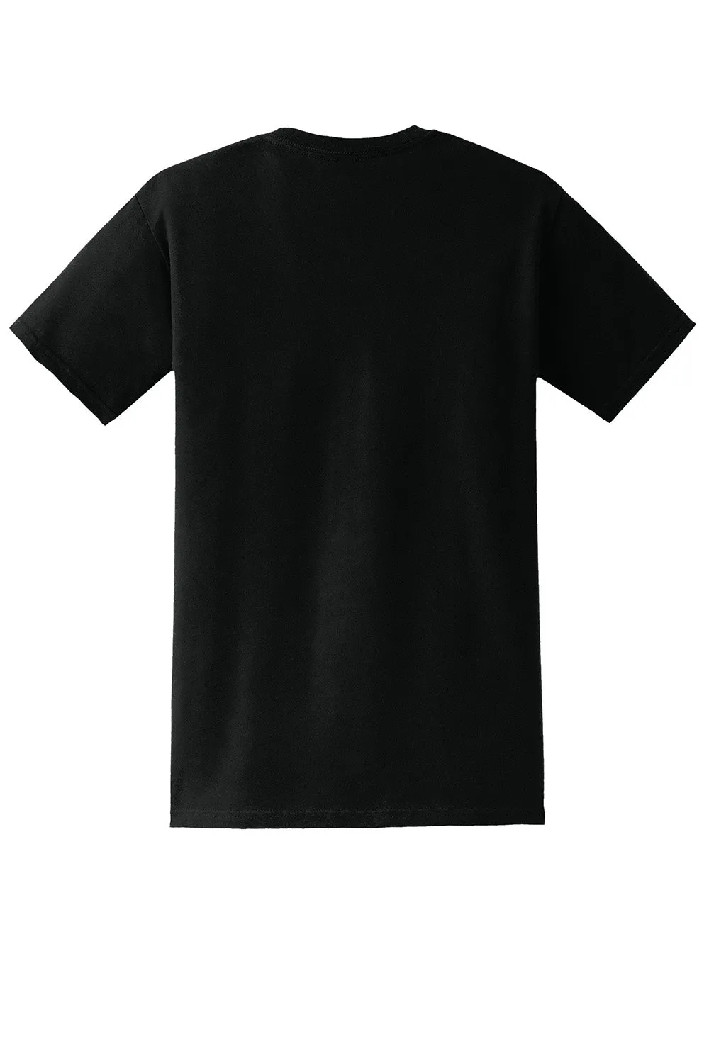 Gildan Mens DryBlend Moisture Wicking Short Sleeve Crewneck T-Shirt w/ Pocket - Black