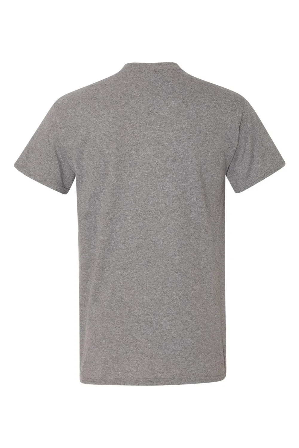 Gildan Mens DryBlend Moisture Wicking Short Sleeve Crewneck T-Shirt w/ Pocket - Heather Graphite Grey