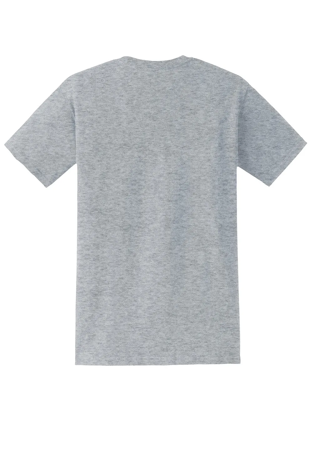 Gildan Mens DryBlend Moisture Wicking Short Sleeve Crewneck T-Shirt w/ Pocket - Sport Grey