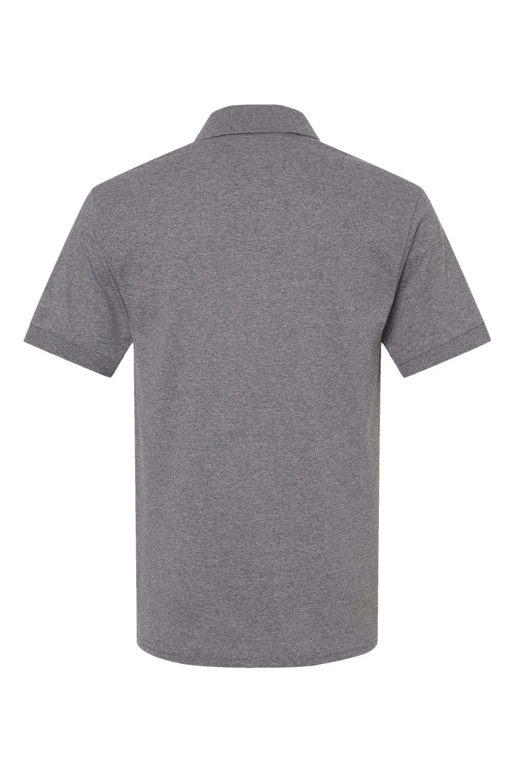 Gildan Mens DryBlend Moisture Wicking Short Sleeve Polo Shirt - Heather Graphite Grey
