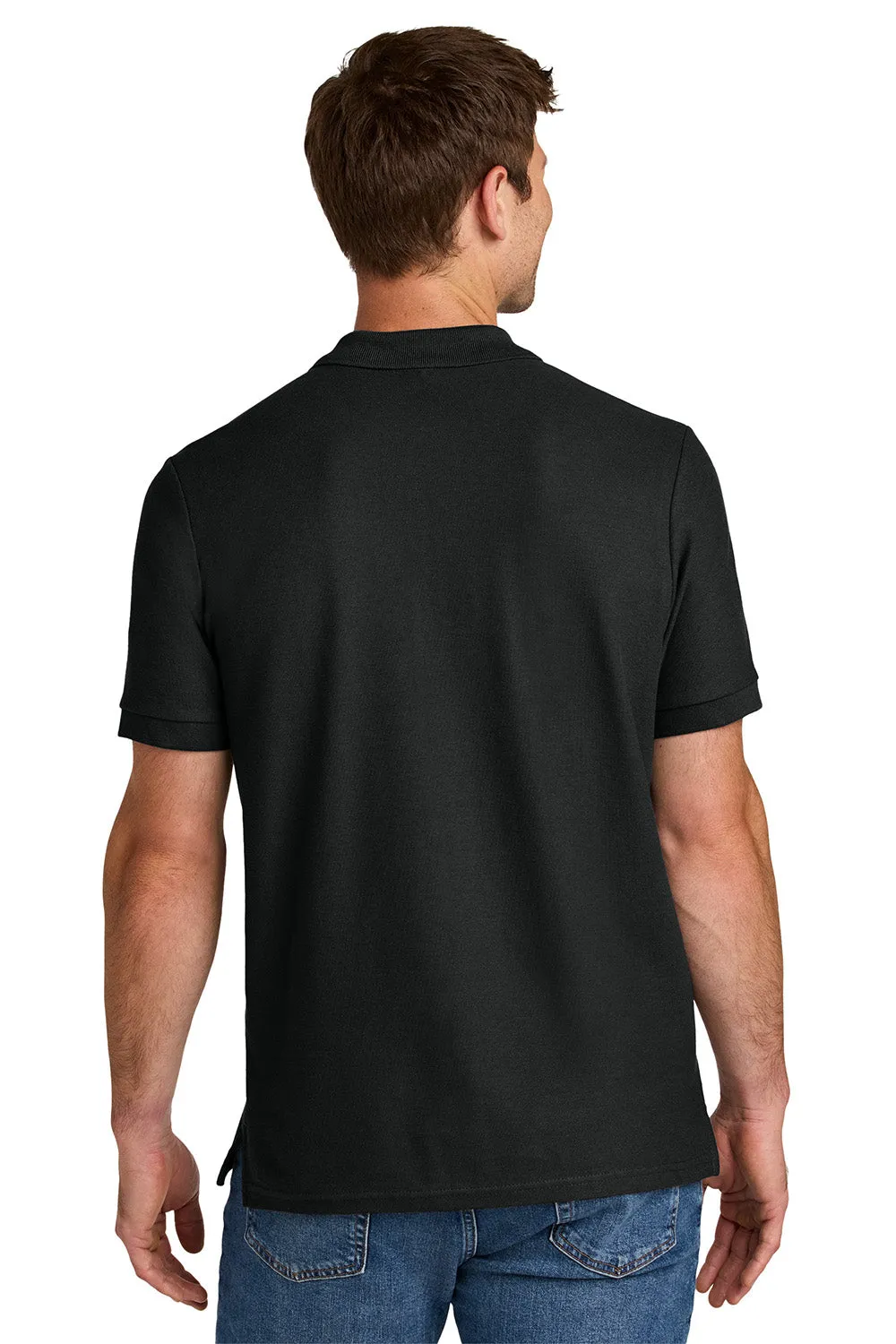 Gildan Mens Hammer Pique Short Sleeve Polo Shirt - Black