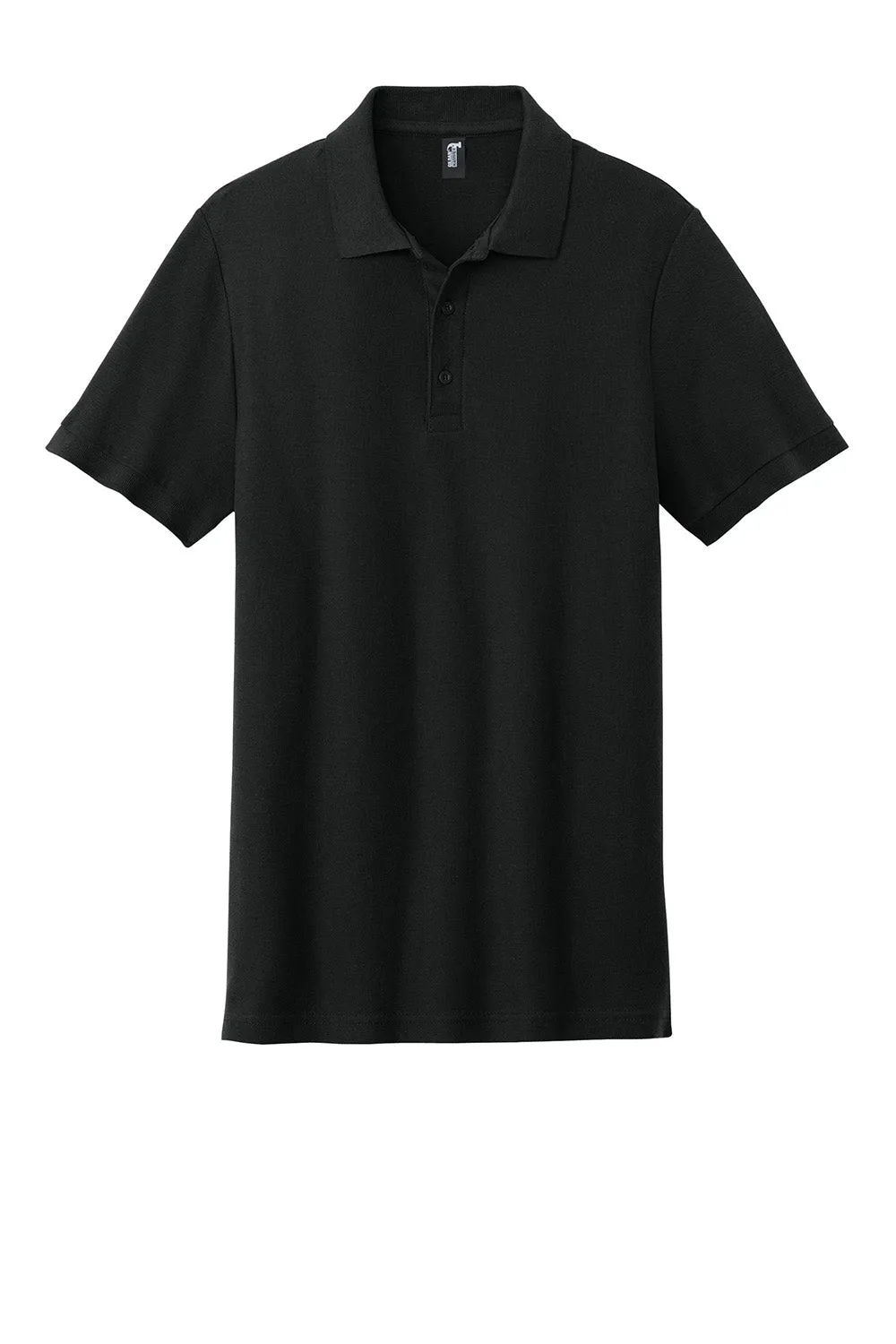 Gildan Mens Hammer Pique Short Sleeve Polo Shirt - Black