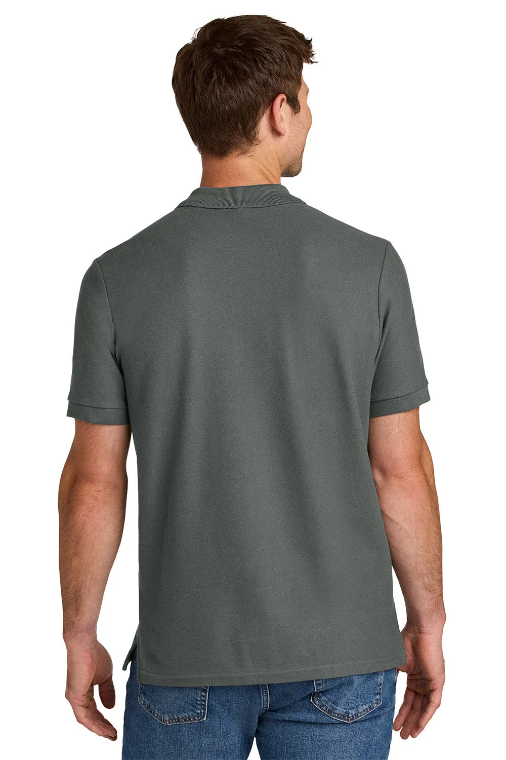 Gildan Mens Hammer Pique Short Sleeve Polo Shirt - Charcoal Grey