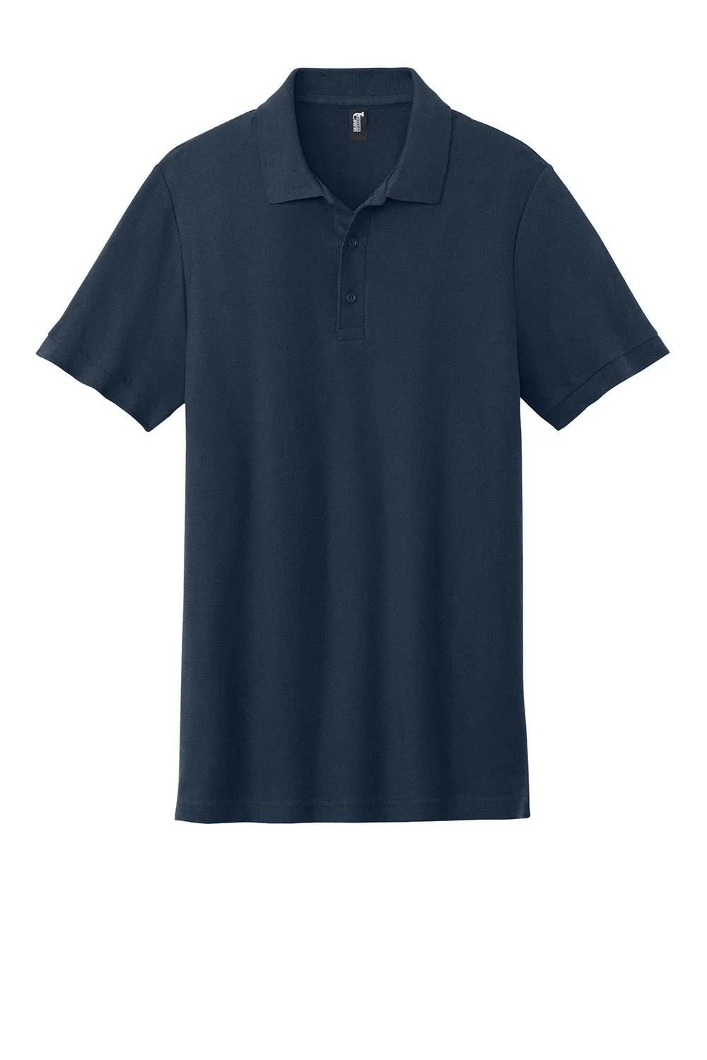 Gildan Mens Hammer Pique Short Sleeve Polo Shirt - Navy Blue