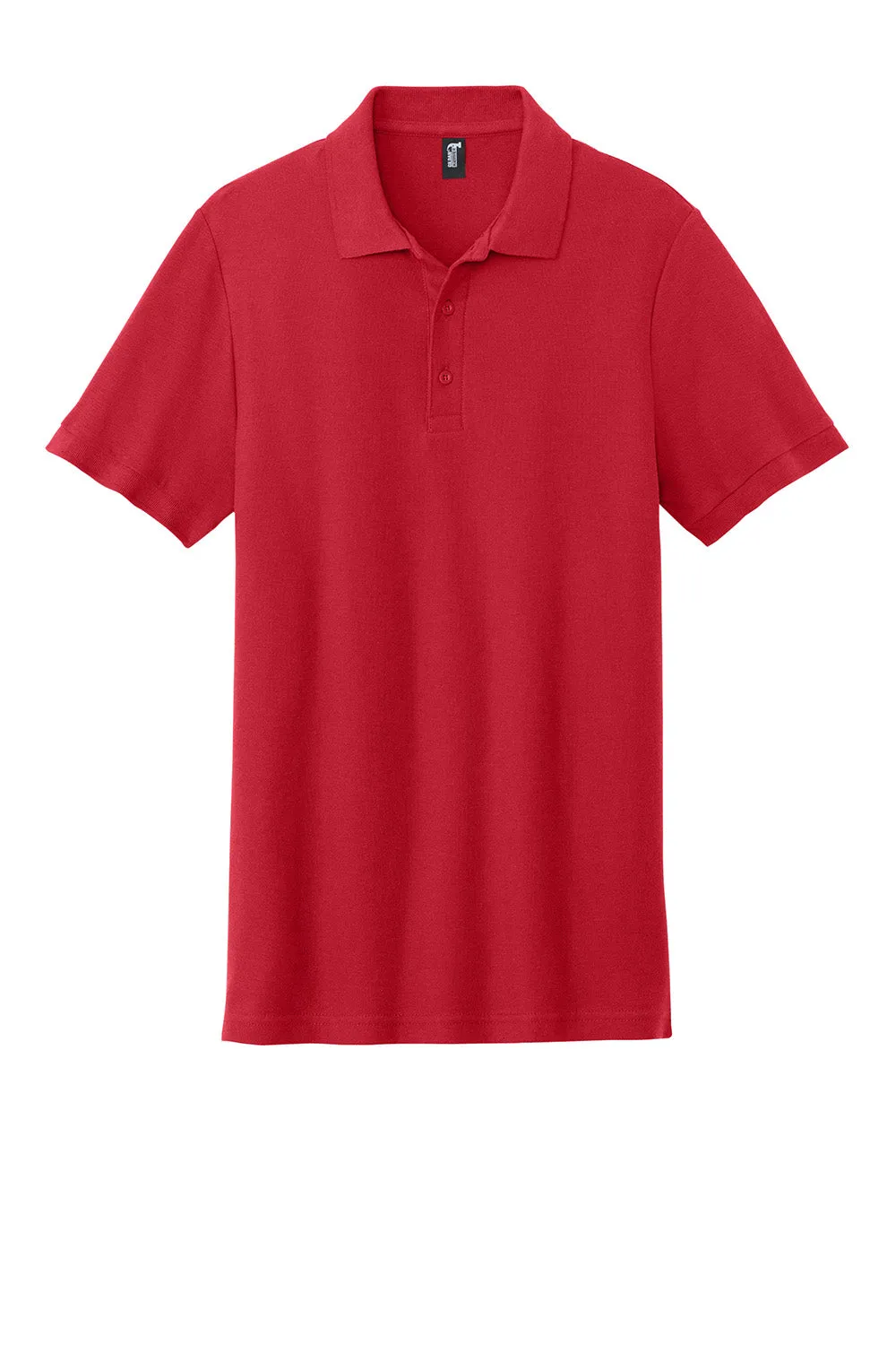 Gildan Mens Hammer Pique Short Sleeve Polo Shirt - Red